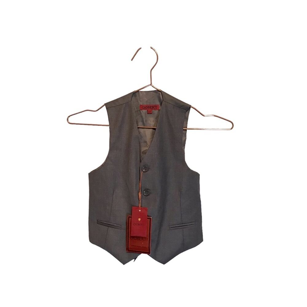 Gioberti NEW with tag gray toddler suit vest size 4T
